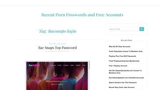 
                            12. Baesnaps login – Recent Porn Passwords and Free Accounts