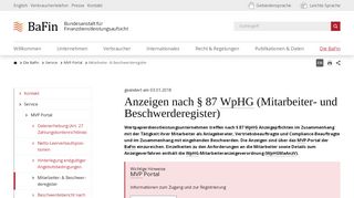 
                            4. BaFin - Mitarbeiter- & Beschwerderegister