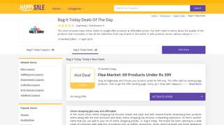
                            5. Bag It Today Deal of the Day | Get Today's Best Offers - HappySale