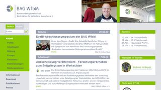 
                            11. BAG WfbM - Aktuell