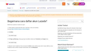 
                            7. Bagaimana cara daftar akun Lazada?