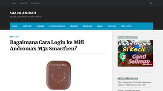 
                            6. Bagaimana Cara Login ke Mifi Andromax M3z Smartfren? – SUARA ...