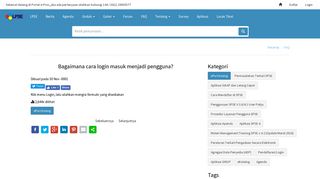 
                            7. Bagaimana cara login masuk menjadi pengguna? | eProc