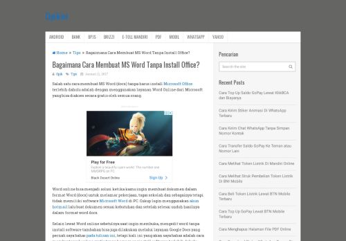 
                            5. Bagaimana Cara Membuat MS Word Tanpa Install Office? - Opikini