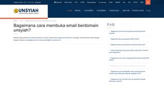 
                            3. Bagaimana cara membuka email berdomain unsyiah? | Universitas ...