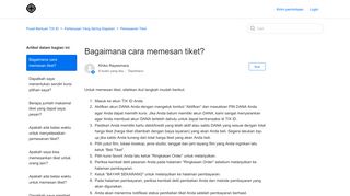 
                            10. Bagaimana cara memesan tiket? – Pusat Bantuan TIX ID