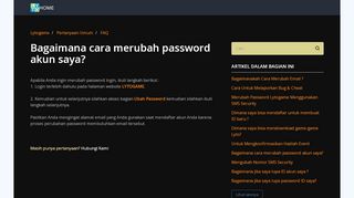 
                            7. Bagaimana cara merubah password akun saya? – Lytogame