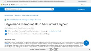
                            4. Bagaimana membuat akun baru untuk Skype? | Dukungan Skype