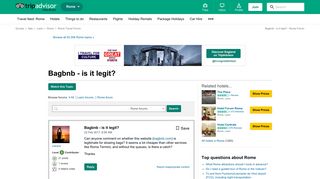 
                            10. Bagbnb - is it legit? - Rome Message Board - TripAdvisor
