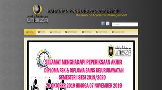 
                            6. Bahagian Pengurusan Akademik UniSZA UniSZA