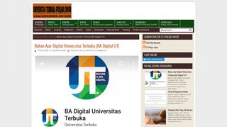 
                            3. Bahan Ajar Digital Universitas Terbuka (BA Digital UT) | Universitas ...