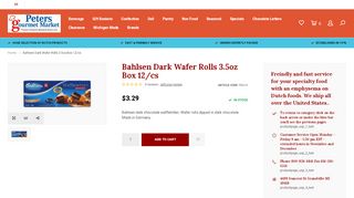 
                            13. Bahlsen Bahlsen Dark Wafer Rolls - Peters Gourmet Market