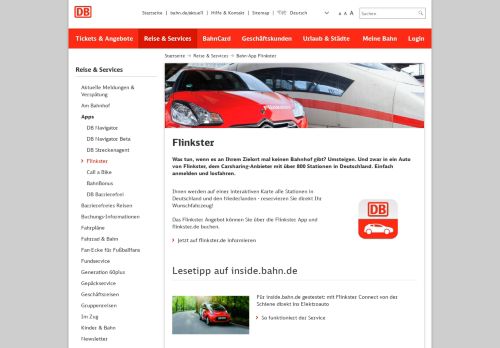 
                            5. Bahn-App Flinkster - Deutsche Bahn