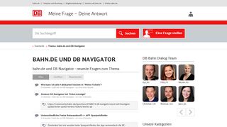 
                            4. bahn.de und DB Navigator - Die Service-Community der Bahn
