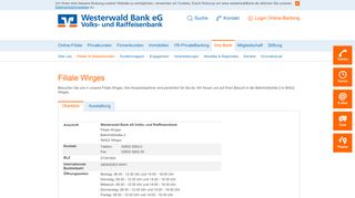 
                            4. Bahnhofstraße 2 56422 Wirges - Filiale Wirges - Westerwald Bank eG ...