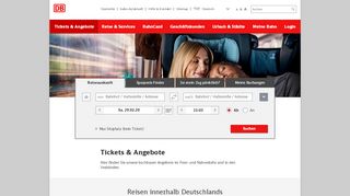 
                            2. Bahntickets & Angebote der Deutschen Bahn einfach ... - Deutsche Bahn