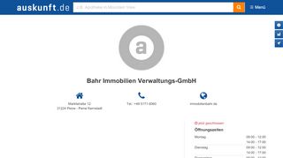 
                            10. Bahr Immobilien Verwaltungs GmbH - auskunft.de