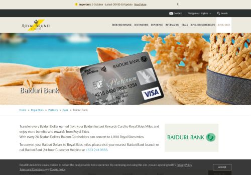 
                            7. Baiduri Bank | Royal Brunei Airlines Partners