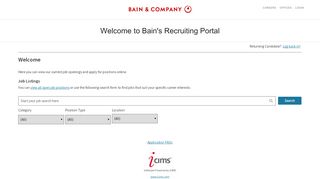 
                            6. Bain & Company Inc | Careers Center | Welcome