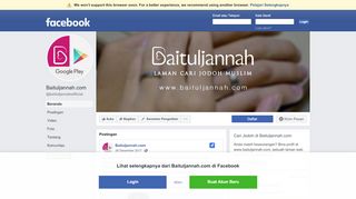 
                            4. Baituljannah.com - Beranda | Facebook