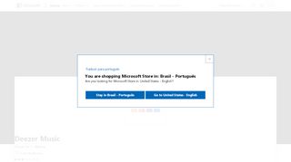 
                            7. Baixar Deezer Music - Microsoft Store pt-BR