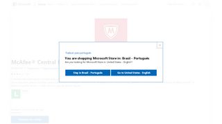 
                            9. Baixar McAfee® Central for Dell - Microsoft Store pt-BR