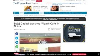 
                            13. Bajaj Capital launches 'Wealth Cafe' in Noida - The Economic Times ...