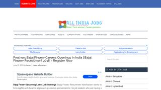 
                            12. Bajaj Finserv Careers Freshers Jobs In India | Latest Bajaj Finserv ...