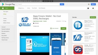 
                            4. Bajaj Finserv Wallet - No Cost EMIs, Recharges - Google Play पर ...