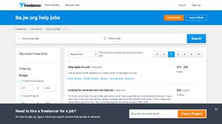 
                            8. Ba.jw.org help Jobs, Employment | Freelancer