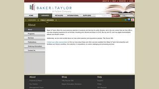
                            12. Baker & Taylor | Public Library