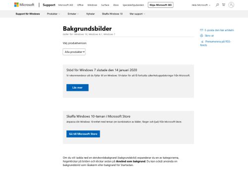 
                            3. Bakgrundsbilder med platser och landskap - Microsoft Support