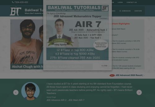 
                            3. Bakliwal Tutorials | Where Best Students Meet Best Teachers