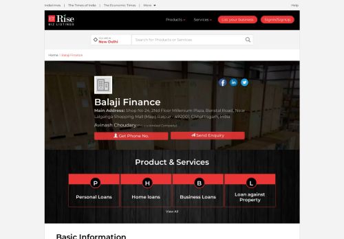 
                            5. Balaji Finance, in Raipur, India is a top company in Business Loans ...