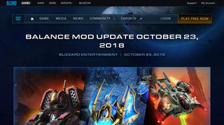 
                            8. Balance Mod Update October 23, 2018 Our latest set of ... - StarCraft II