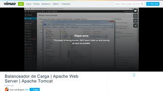 
                            3. Balanceador de Carga | Apache Web Server | Apache Tomcat on Vimeo