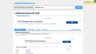 
                            4. baldealer.com at WI. Welcome to baldealer.com - Website Informer