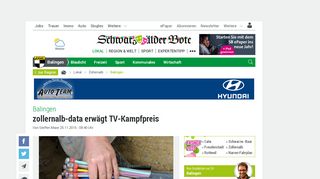 
                            7. Balingen: zollernalb-data erwägt TV-Kampfpreis - Schwarzwälder Bote