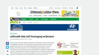 
                            6. Balingen: zollernalb-data soll Versorgung verbessern - Balingen ...