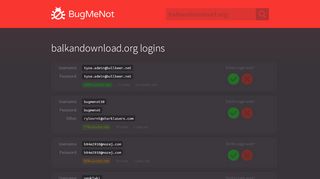 
                            5. balkandownload.org passwords - BugMeNot