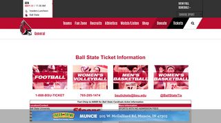 
                            5. Ball State Ticket Information - Ball State University Athletics
