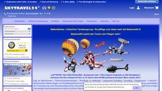 
                            3. Ballonfahrten - Fallschirm Tandemsprung | Skytravel24 ®