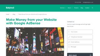 
                            13. Ballyhoo - Make Money from your Website with Google AdSense