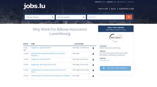 
                            9. Bâloise Assurance Luxembourg Careers, Bâloise Assurance ... - Jobs.lu