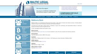 
                            12. Baltikums Bank : Baltic Legal banking