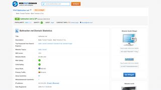 
                            6. Baltracker: Baltracker.net - Webstatsdomain