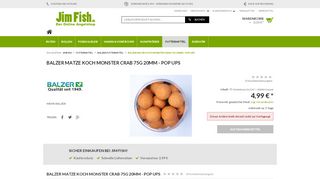 
                            11. Balzer Matze Koch Monster Crab 75g 20mm - Pop Ups | Balzer ...