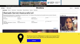 
                            13. Bamado Servizi Assicurativi srl: Company Profile - Bloomberg