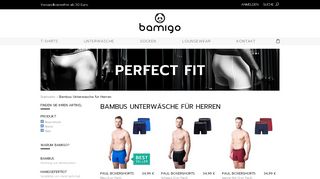
                            4. Bambus Unterwäsche für Männer | Bamigo.com