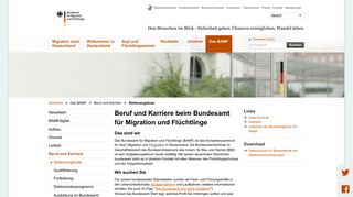 
                            7. BAMF - Bundesamt für Migration und Flüchtlinge - Stellenangebote